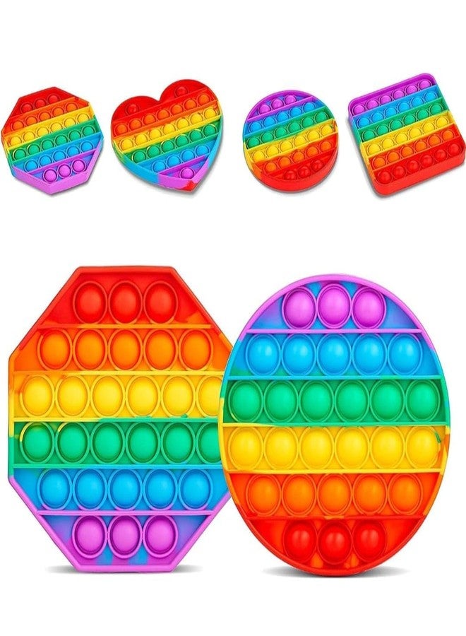 Atipriya لعبة ATIPRIYA Pop It Fidget، أداة لتخفيف التوتر والقلق، لعبة حسية للأطفال والكبار (يختلف اللون والشكل) (2) - Image 1